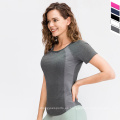 Ropa de entrenamiento activo de alta calidad yoga Fitness Wear cómoda camiseta de uso de gimnasia con camisetas sueltas al por mayor